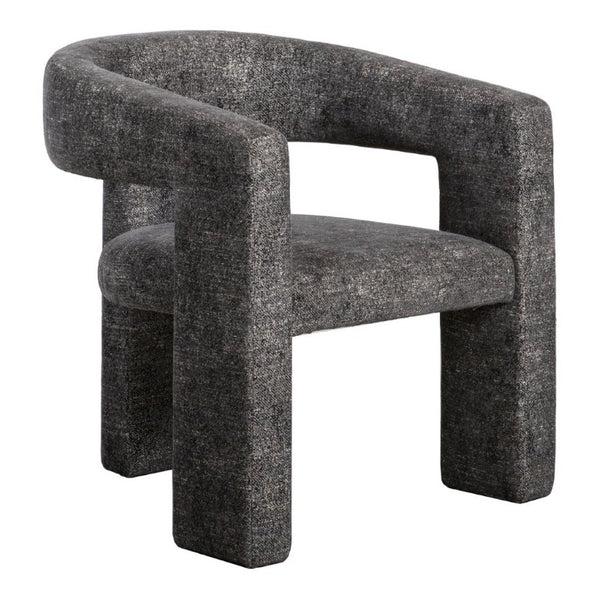 English Elm Accent Armchair Bold Angular Silhouette Polyester Upholstery Modern Living Room Seating B2769P551514
