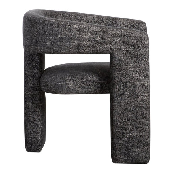 English Elm Accent Armchair Bold Angular Silhouette Polyester Upholstery Modern Living Room Seating B2769P551514