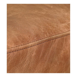 English Elm Club Chair Top Grain Leather Upholstery Iron Frame Modern Accent Seating for Living Rooms B2769P551515