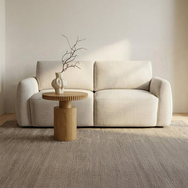 English Elm Sofa, Two Seat High Back Polyester Upholstered Living Room Piece with Solid Wood Frame B2769P593048
