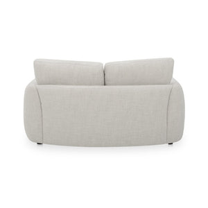English Elm Sofa, Two Seat High Back Polyester Upholstered Living Room Piece with Solid Wood Frame B2769P593048
