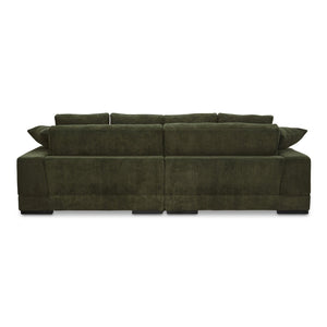 English Elm Sectional, Three Seat Corduroy Sofa with Eucalyptus Frame for Modern Living Rooms B2769S00062