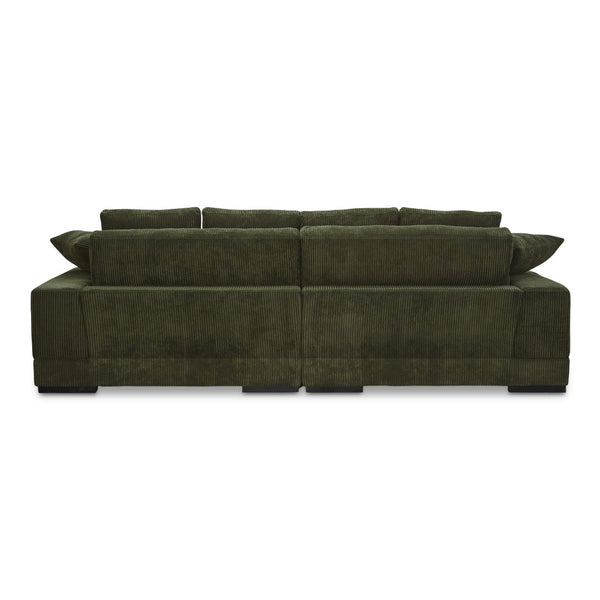 English Elm Sectional, Three Seat Corduroy Sofa with Eucalyptus Frame for Modern Living Rooms B2769S00062
