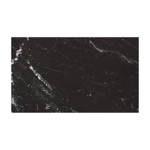 English Elm Coffee Table Round Black Marble with Gold Fleck Veining Low Profile Living Room B2769S00071