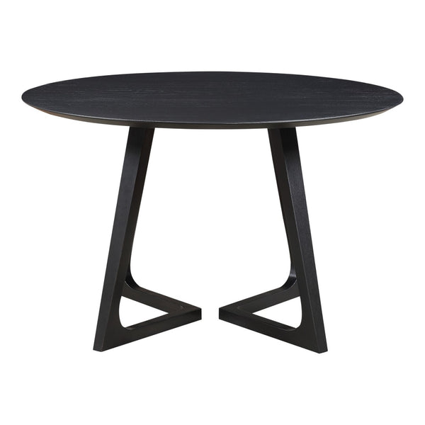 English Elm Round Solid Ash Dining Table with Flared Legs Mid-century Modern Style Seats Six B2769S00074