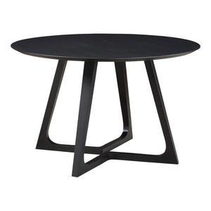 English Elm Round Solid Ash Dining Table with Flared Legs Mid-century Modern Style Seats Six B2769S00074