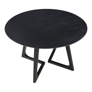 English Elm Round Solid Ash Dining Table with Flared Legs Mid-century Modern Style Seats Six B2769S00074