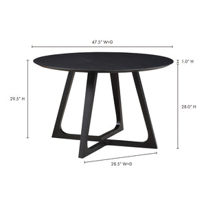 English Elm Round Solid Ash Dining Table with Flared Legs Mid-century Modern Style Seats Six B2769S00074