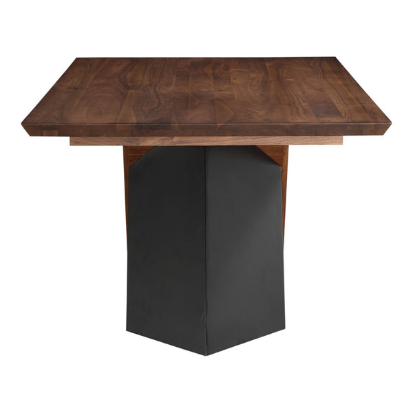 English Elm Dining Table Solid Walnut Iron Base Seats 10 Rectangular Farmhouse Loft Style B2769S00077