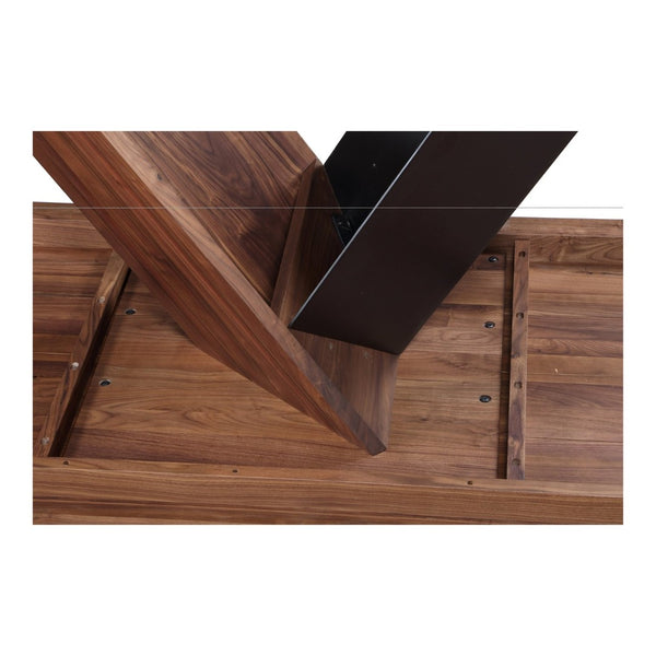 English Elm Dining Table Solid Walnut Iron Base Seats 10 Rectangular Farmhouse Loft Style B2769S00077