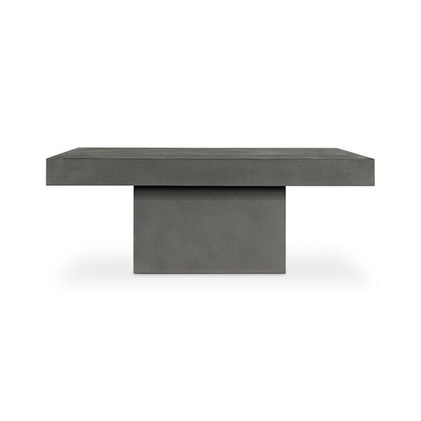 English Elm Outdoor Fibre Reinforced Concrete Rectangular Coffee Table for Patio or Living Room B2769S00085