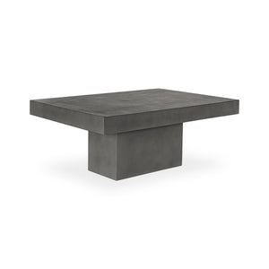English Elm Outdoor Fibre Reinforced Concrete Rectangular Coffee Table for Patio or Living Room B2769S00085