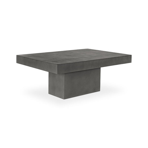 English Elm Outdoor Fibre Reinforced Concrete Rectangular Coffee Table for Patio or Living Room B2769S00085