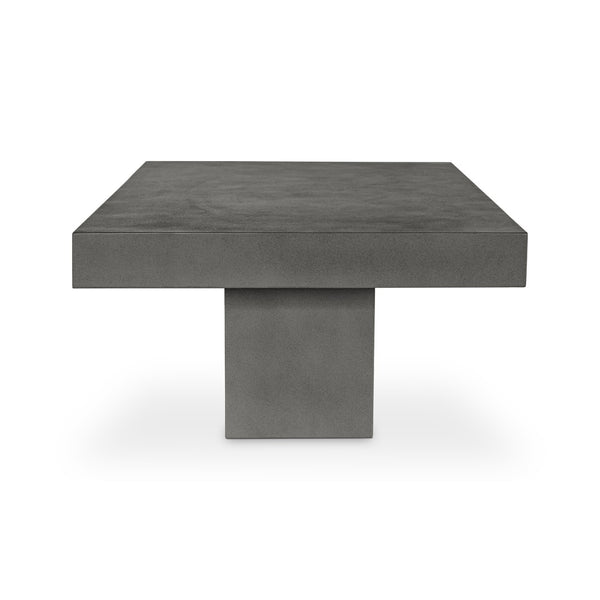 English Elm Outdoor Fibre Reinforced Concrete Rectangular Coffee Table for Patio or Living Room B2769S00085