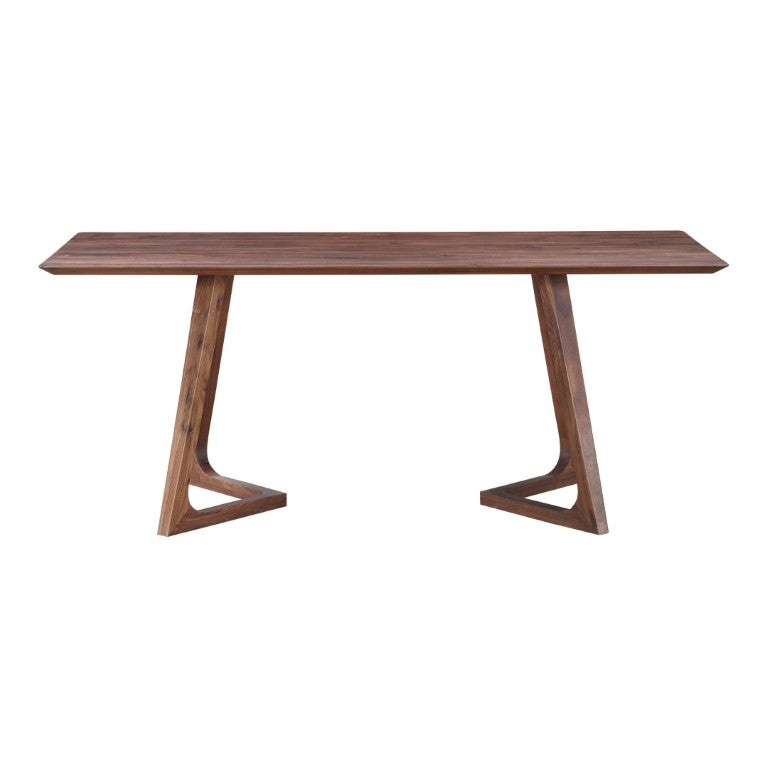 English Elm Dining Table Solid American Walnut Rectangular Mid-Century Seats Eight Angled Legs B2769S00086