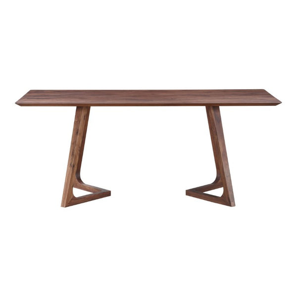 English Elm Dining Table Solid American Walnut Rectangular Mid-Century Seats Eight Angled Legs B2769S00086