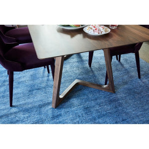 English Elm Dining Table Solid American Walnut Rectangular Mid-Century Seats Eight Angled Legs B2769S00086