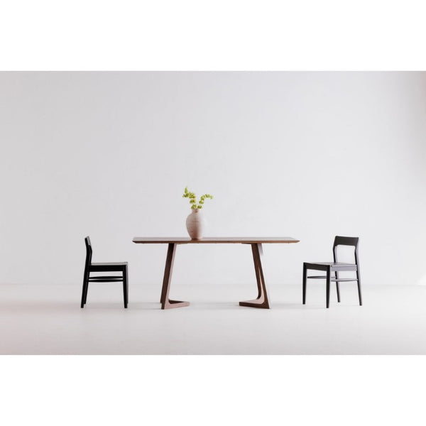English Elm Dining Table Solid American Walnut Rectangular Mid-Century Seats Eight Angled Legs B2769S00086