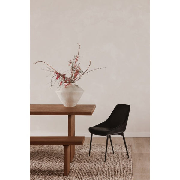 English Elm Bench, Solid Oak Sandblasted Amber Finish Minimalist Seat for Dining Entryway Bedroom B2769S00091