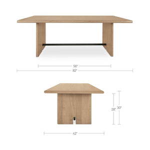 English Elm Dining Table Seats Six with Oak Veneer Top Carved Legs and Bronze Spreader Bar B2769S00093
