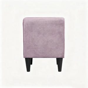 English Elm Modern Blush Velvet Upholstered Nightstand Two Drawer Bedside Table Glam Bedroom B2770P509804