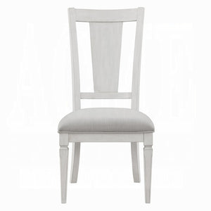English Elm Katia Scandinavian Dining Chair Set Gray Linen Upholstered Solid Wood Frame 2 Pack B2770P520526