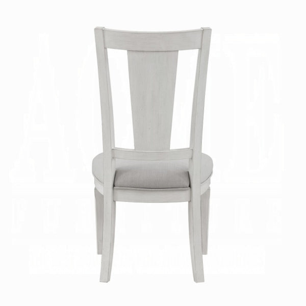 English Elm Katia Scandinavian Dining Chair Set Gray Linen Upholstered Solid Wood Frame 2 Pack B2770P520526
