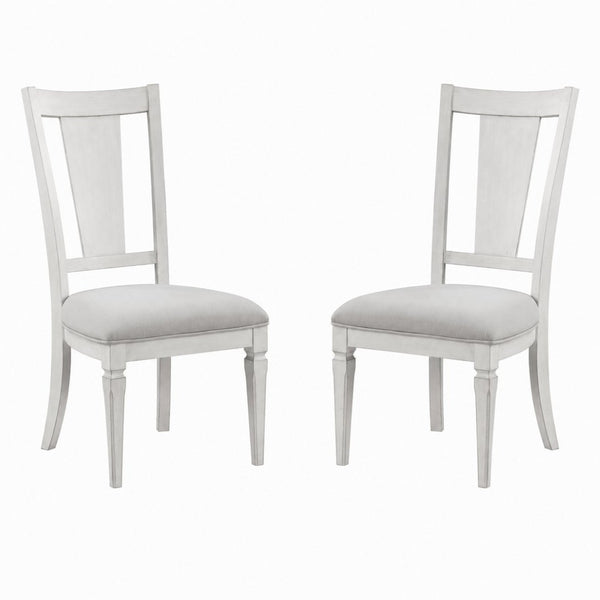 English Elm Katia Scandinavian Dining Chair Set Gray Linen Upholstered Solid Wood Frame 2 Pack B2770P520526