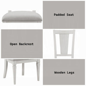English Elm Katia Scandinavian Dining Chair Set Gray Linen Upholstered Solid Wood Frame 2 Pack B2770P520526