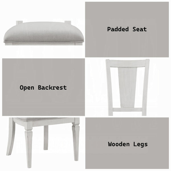 English Elm Katia Scandinavian Dining Chair Set Gray Linen Upholstered Solid Wood Frame 2 Pack B2770P520526