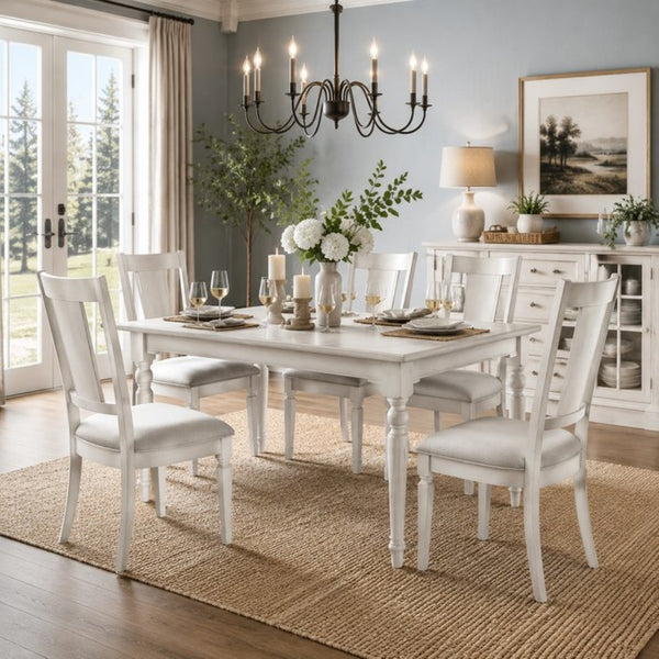 English Elm Katia Scandinavian Dining Chair Set Gray Linen Upholstered Solid Wood Frame 2 Pack B2770P520526
