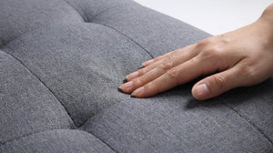 English Elm Modern Low-profile Sectional Sofa with Reversible Chaise for Contemporary Living Spaces Gray B2771P498535