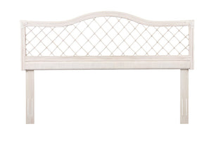English Elm King Handwoven Rattan Headboard with Mahogany Frame Adjustable Height Boho Bedroom B2772P519165