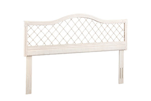 English Elm King Handwoven Rattan Headboard with Mahogany Frame Adjustable Height Boho Bedroom B2772P519165