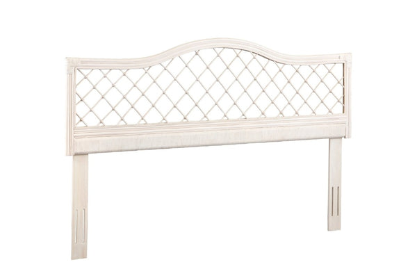 English Elm King Handwoven Rattan Headboard with Mahogany Frame Adjustable Height Boho Bedroom B2772P519165