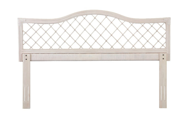 English Elm King Handwoven Rattan Headboard with Mahogany Frame Adjustable Height Boho Bedroom B2772P519165