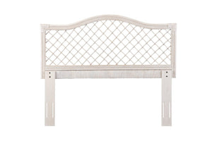 English Elm Queen Handwoven Rattan Headboard with Mahogany Frame for Coastal Bohemian Bedrooms B2772P519166