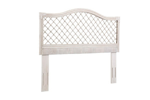 English Elm Queen Handwoven Rattan Headboard with Mahogany Frame for Coastal Bohemian Bedrooms B2772P519166