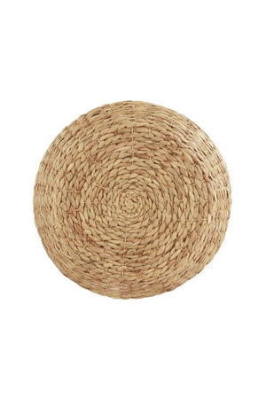 English Elm Wicker Rattan Drum Side Table Handwoven by Artisans for Bohemian Living Spaces B2772P519183