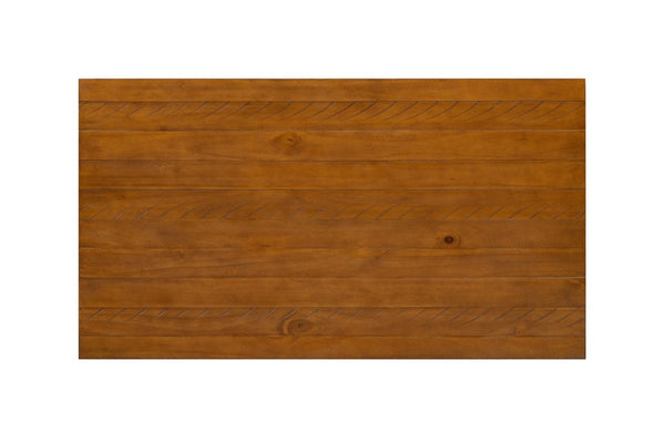 English Elm Solid Reclaimed Pine Coffee Table with Iron Hairpin Legs for Industrial Living Rooms B2772P519186