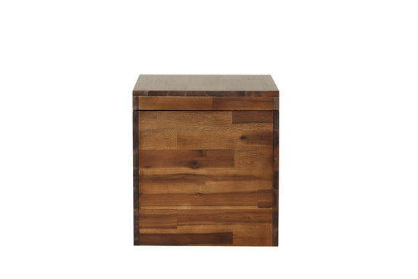 English Elm 17.75 Solid Acacia Wood Hinged Trunk with Dark Grain Finish for Versatile Room Storage B2772P519189