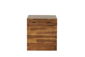 English Elm 17.75 Solid Acacia Wood Hinged Trunk with Dark Grain Finish for Versatile Room Storage B2772P519189