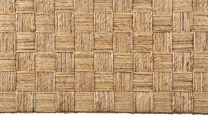 English Elm King Basketweave Rattan Headboard Solid Mahogany Frame Adjustable Height Coastal Bedroom B2772P519192