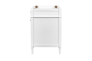 English Elm 36 Inch Solid Wood Bathroom Vanity Base with Soft Close Drawers and Cabinet Storage B2772P525584