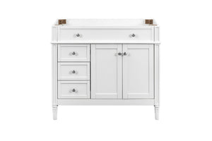 English Elm 36 Inch Solid Wood Bathroom Vanity Base with Soft Close Drawers and Cabinet Storage B2772P525584