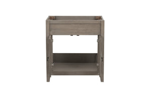 English Elm 30 Inch Bathroom Vanity Base Solid Wood Raised Panel Soft Close Cabinet Storage B2772P525586