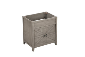 English Elm 30 Inch Bathroom Vanity Base Solid Wood Raised Panel Soft Close Cabinet Storage B2772P525586