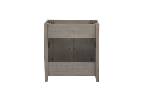 English Elm 30 Inch Bathroom Vanity Base Solid Wood Raised Panel Soft Close Cabinet Storage B2772P525586