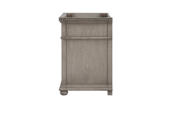 English Elm 36 Inch Bathroom Vanity Base with Dentil Moulding Solid Wood Traditional Cabinet B2772P525588