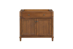 English Elm 36 Inch Bathroom Vanity with Solid Wood Cabinet Engineered Stone Top and Undermount Sink B2772P525589